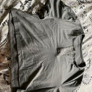 Simple gray crop top